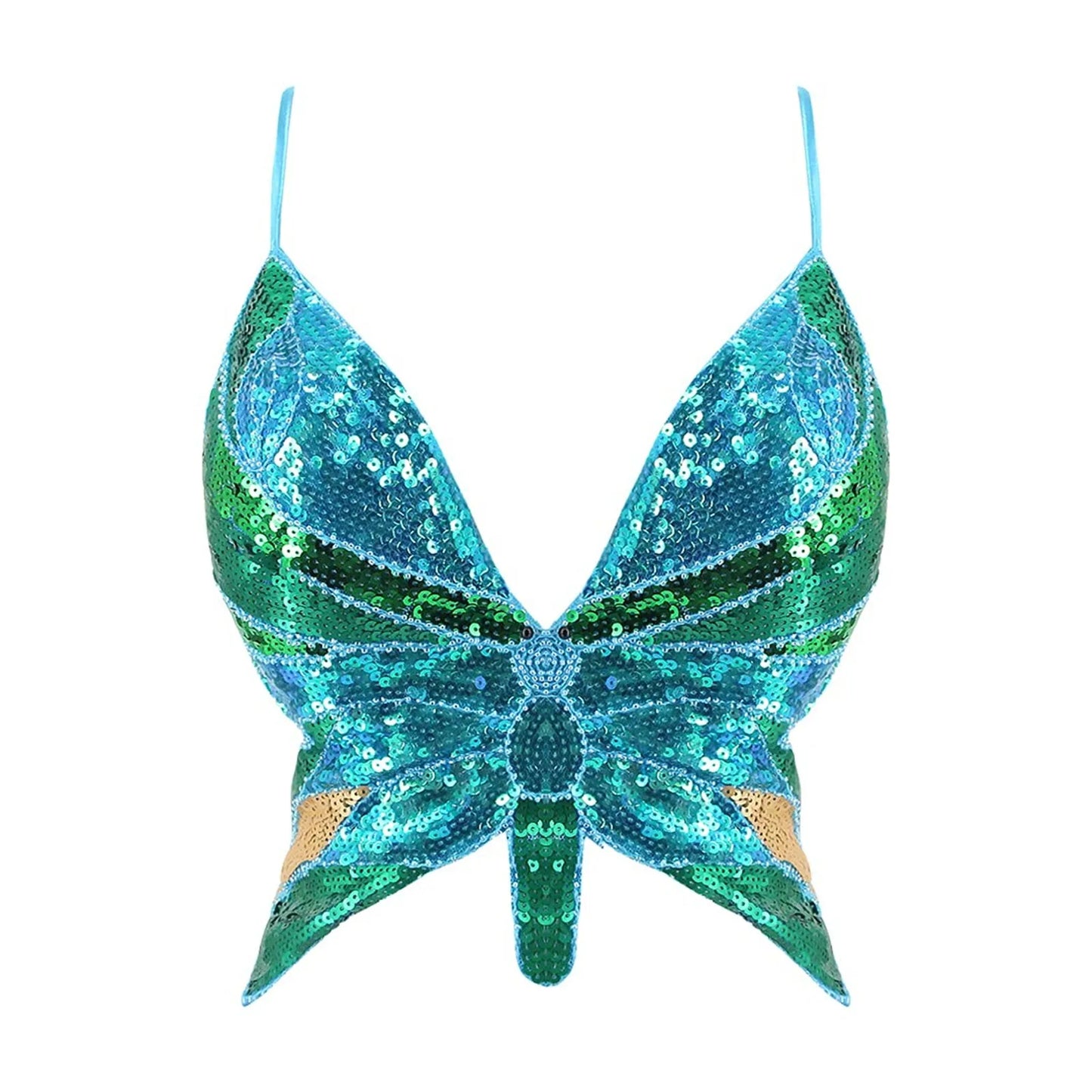 Crop tops femme papillon
