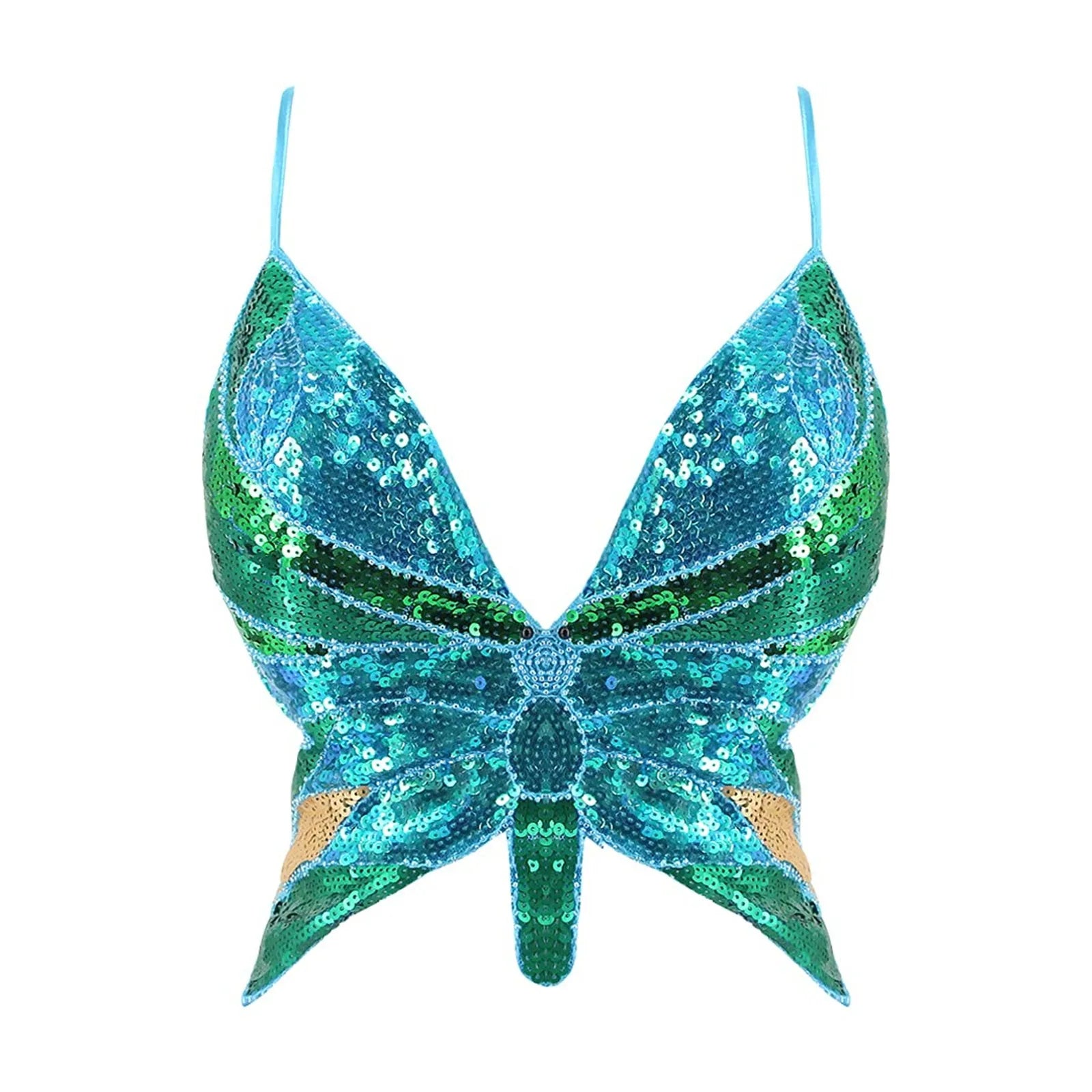Crop tops femme papillon