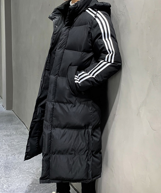 Manteau Long Hiver CalvinLine Parka – Coupe Moderne, Capuche Intégrée, Chaud et Élégant