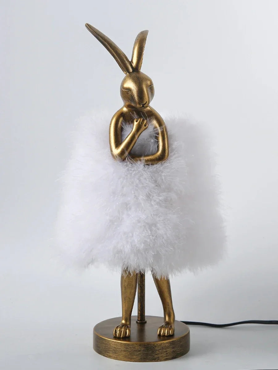 Lampe de Chevet Plume en Forme de Lapin
