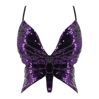 Crop tops papillon