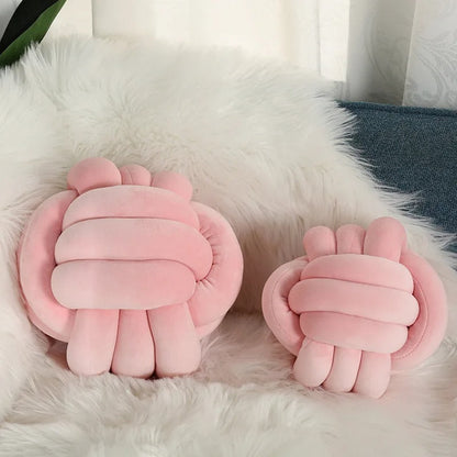 Coussin noeud rose