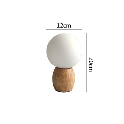 Lampe de chevet Bois en Forme de Boule