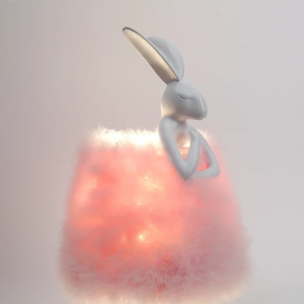 Lampe de Chevet Plume en Forme de Lapin