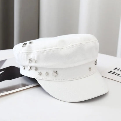 Béret Casquette Gavroche Femme Étoile Luxe - La Maison du Chapeau