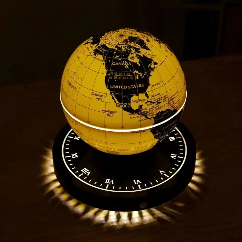 Lampe de chevet Globe en Lévitation Magnétique en Verre Rotation 360°