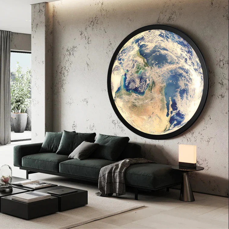 Lampe De Chevet Murale LED Terre & Lune Moderne