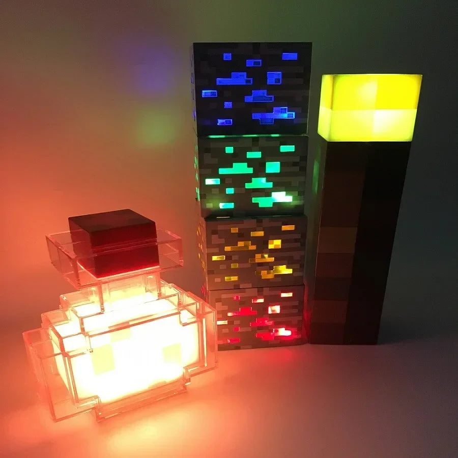 Lampe de Chevet Enfant Cube Lumineux & Potion LED