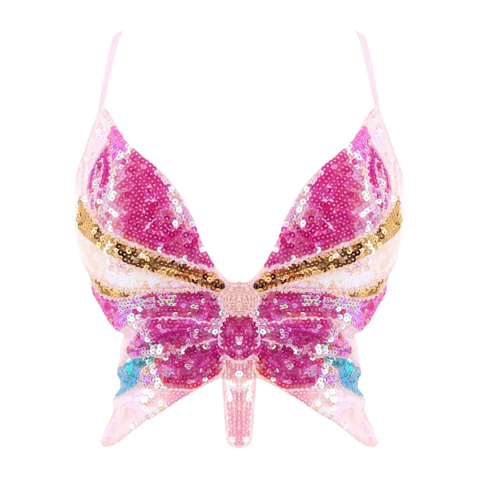 Papillon femme crop top