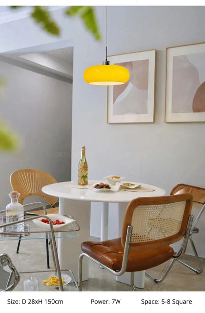 Lampe Suspendue de Chevet Nordique en Verre