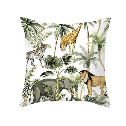 Coussin animaux jungle