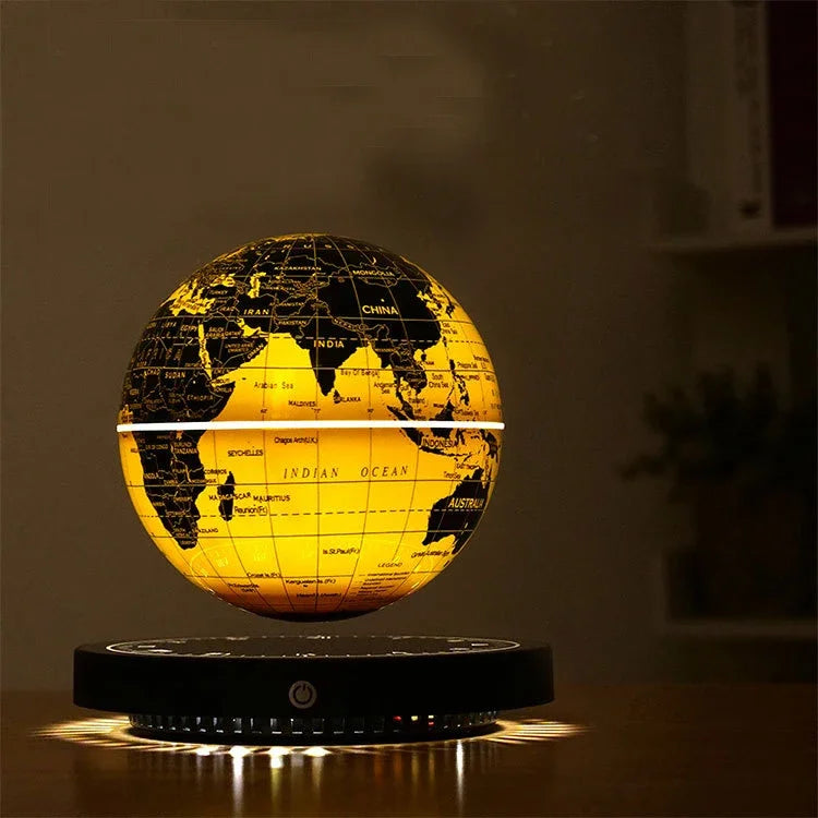 Lampe de chevet Globe en Lévitation Magnétique en Verre Rotation 360°