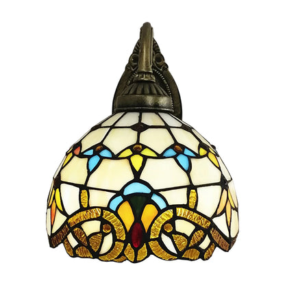 Lampe de chevet Murale Tiffany en Verre Teinté