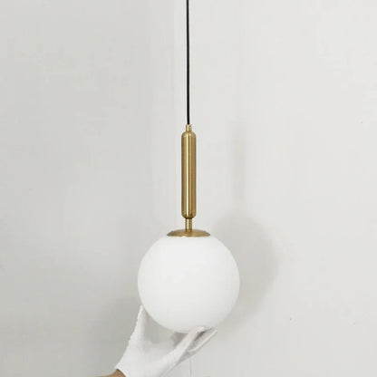 Lampe de Chevet Suspendue en Verre Moderne Doré