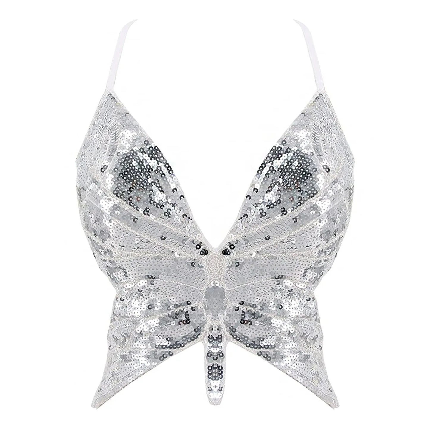 Papillon femme crop top