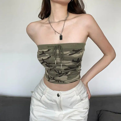 Camouflage crop top