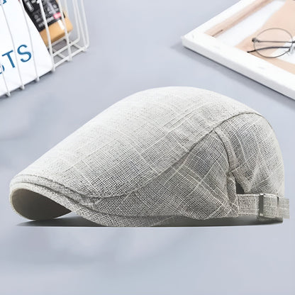 Béret Homme Vintage en Lin Léger - Glamberet