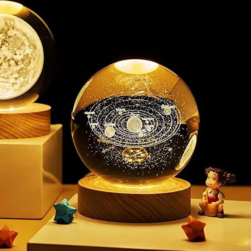 Lampe de chevet Projecteur Sphère Planétaires
