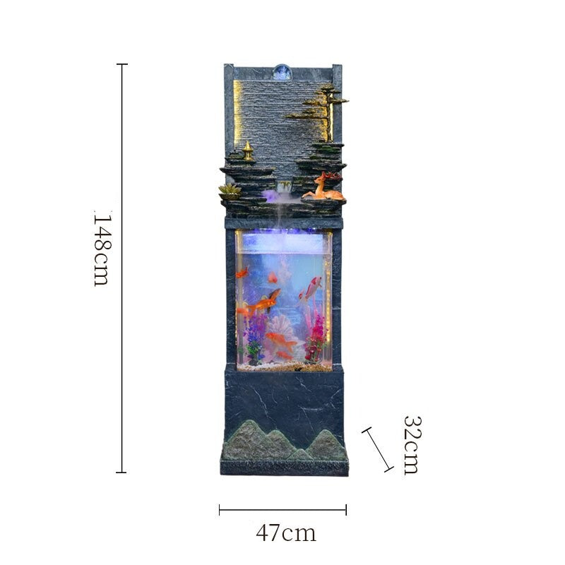 Fontaine Intérieur avec Aquarium