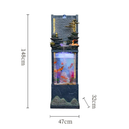 Fontaine Intérieur avec Aquarium