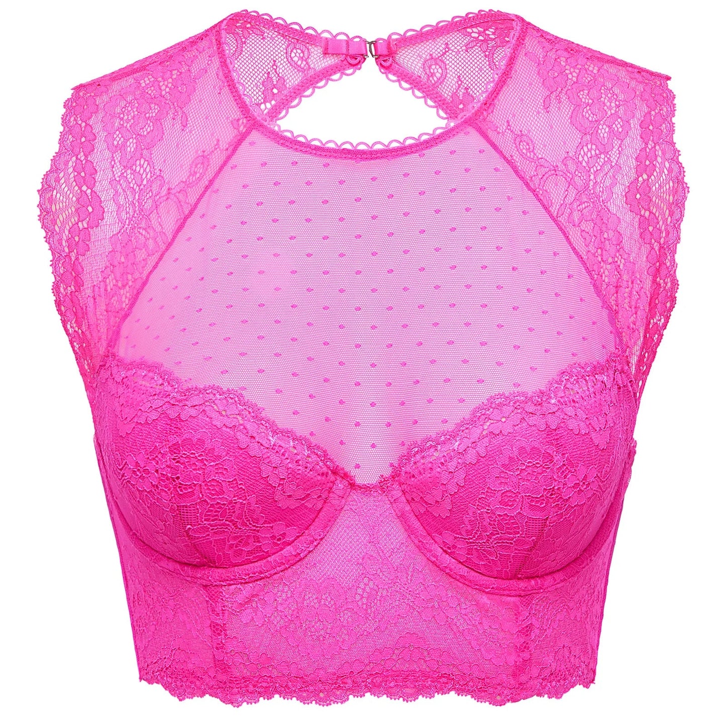 Hot pink cropped top