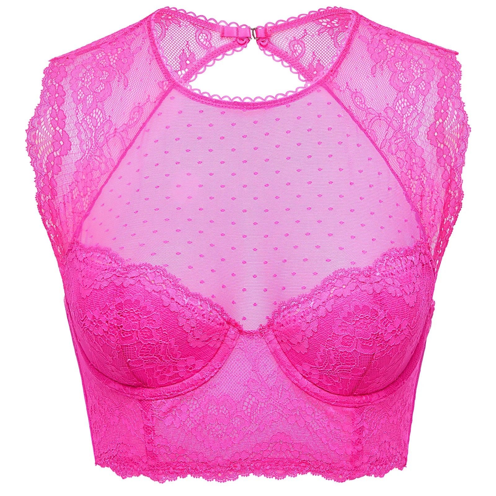 Hot pink cropped top