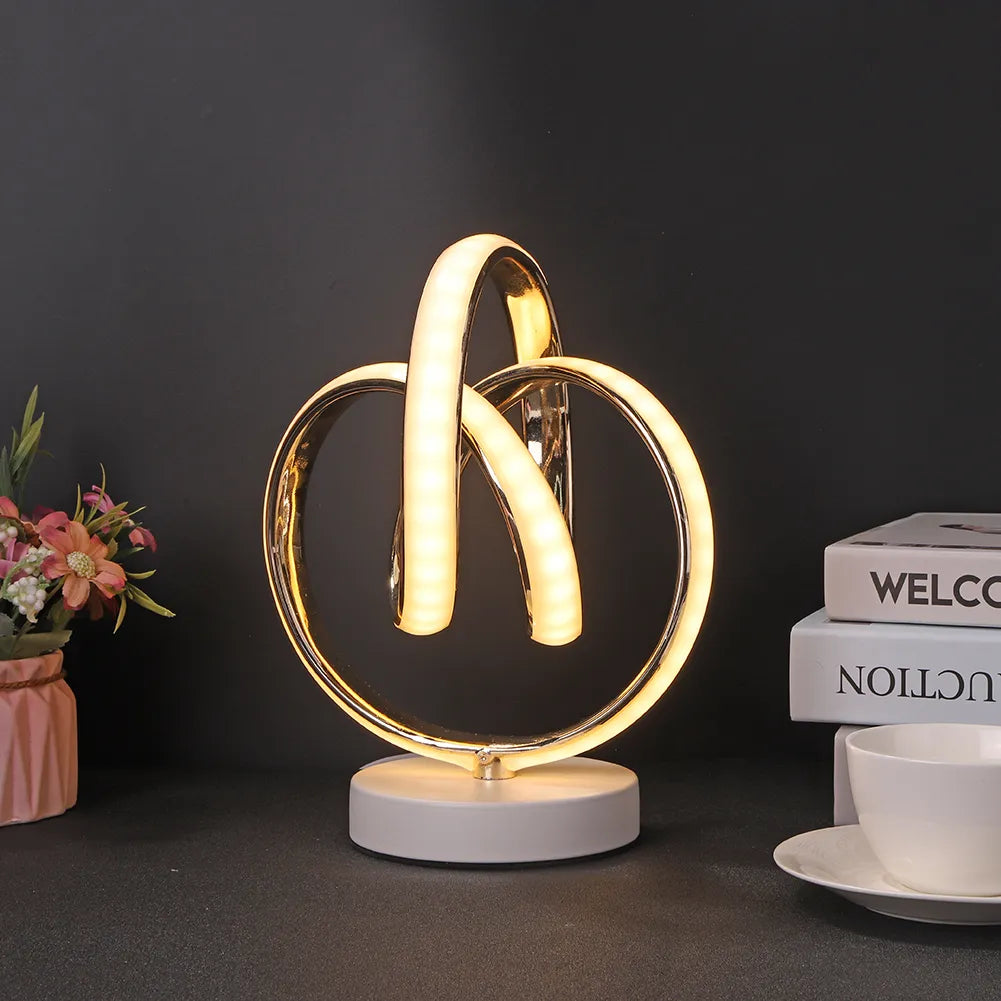 Lampe de chevet Spirale Luxe Élégante