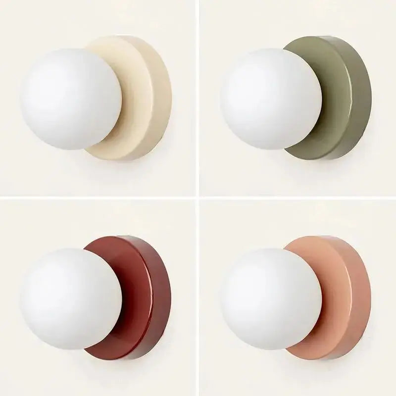Lampe de chevet Murale Boule Vintage Coloré