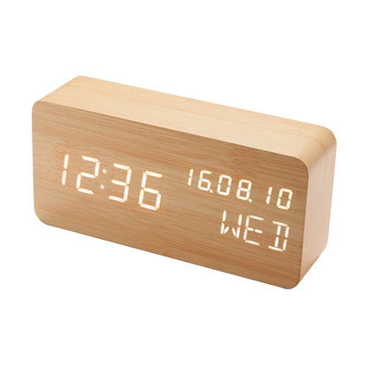 réveil décoratif en bois