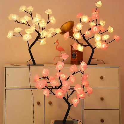 Lampe de chevet Roses Lumineuses Colorées