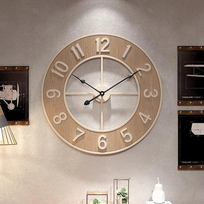 Horloge Murale Bois