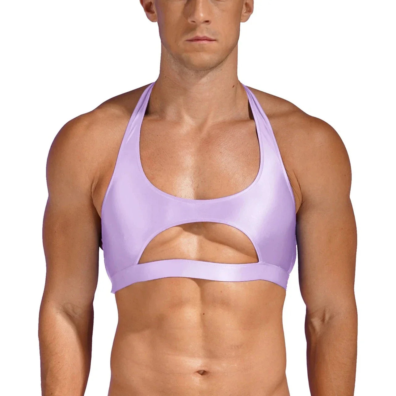 Homme crop top bodybuilder