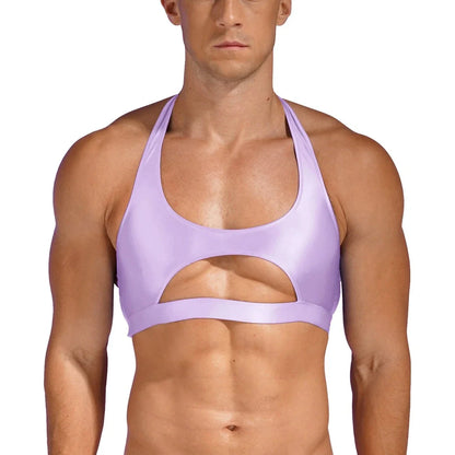 Homme crop top bodybuilder
