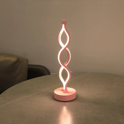 Lampe de Chevet Spirale LED Moderne