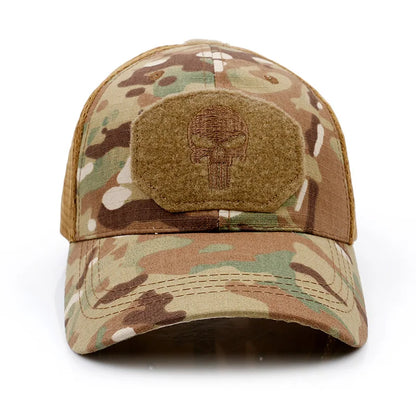Casquette Tactique Camouflage Crâne – Black Ops
