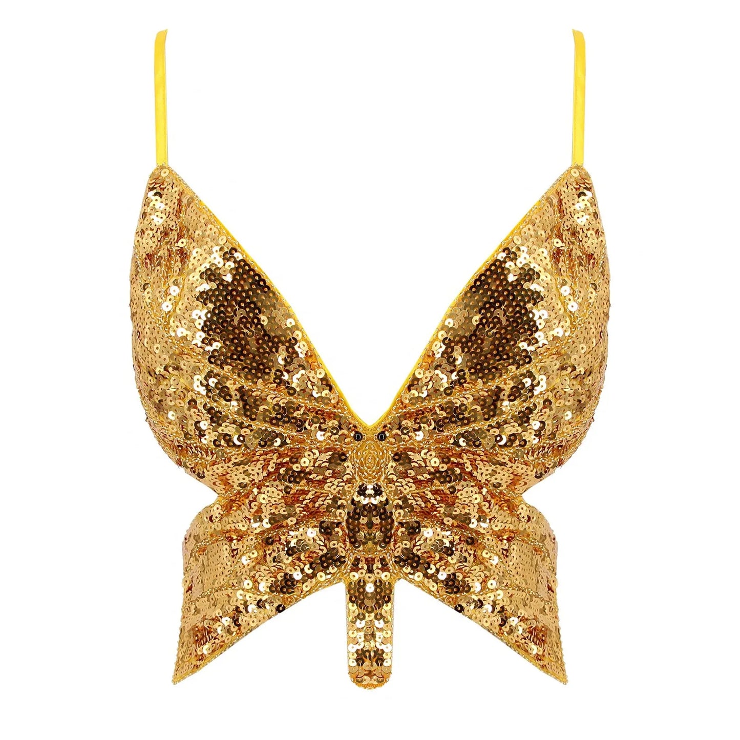 Crop tops papillon femme