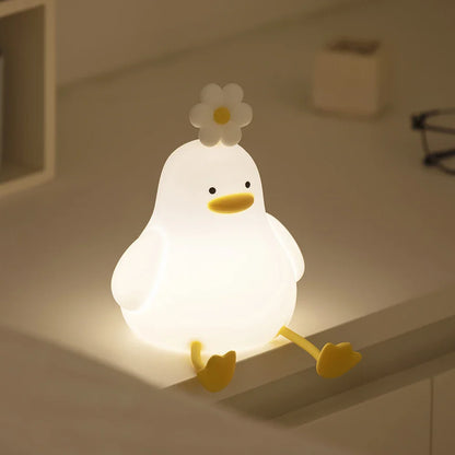 Lampe de Chevet Canard Mignon Rechargeable