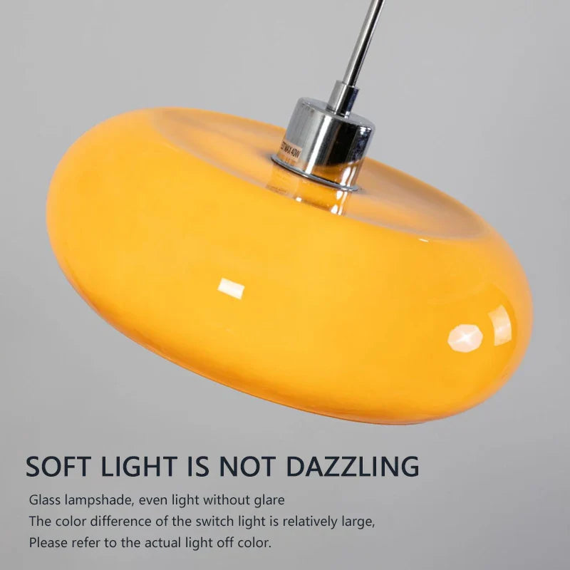 Lampe Suspendue de Chevet Nordique en Verre