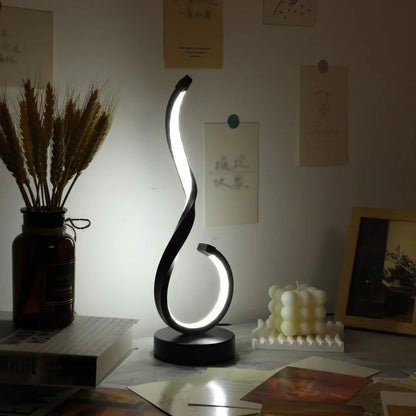 Lampe de Chevet Design Ondulé