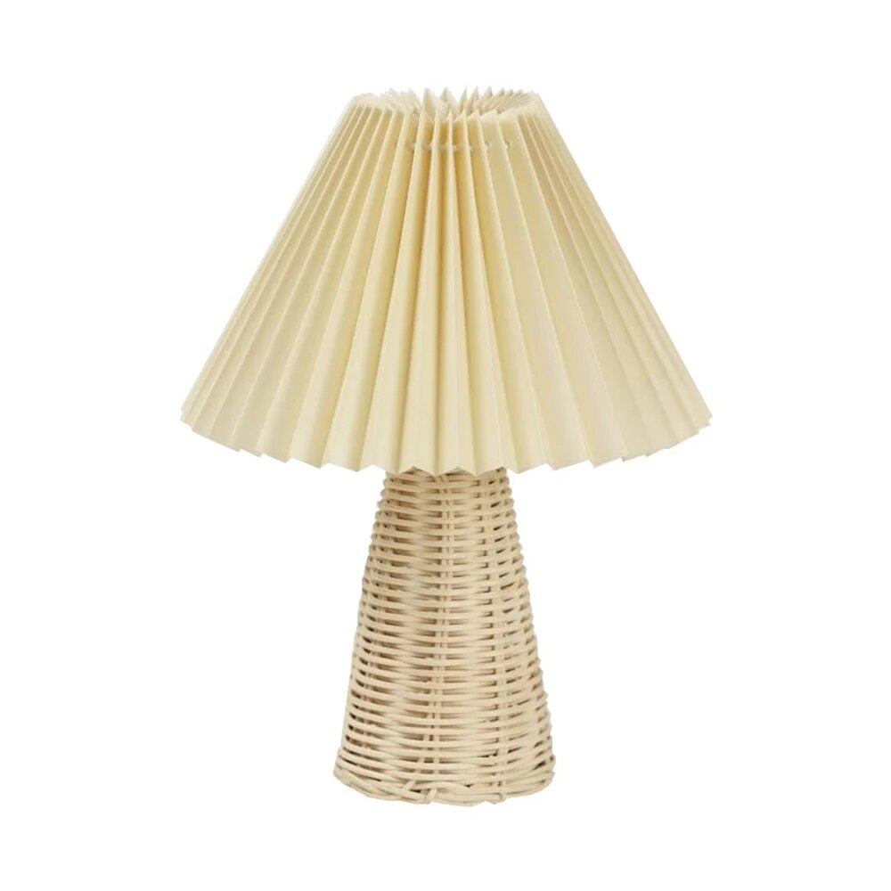 Lampe de chevet Industrielle Bois en Tissu