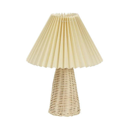 Lampe de chevet Industrielle Bois en Tissu