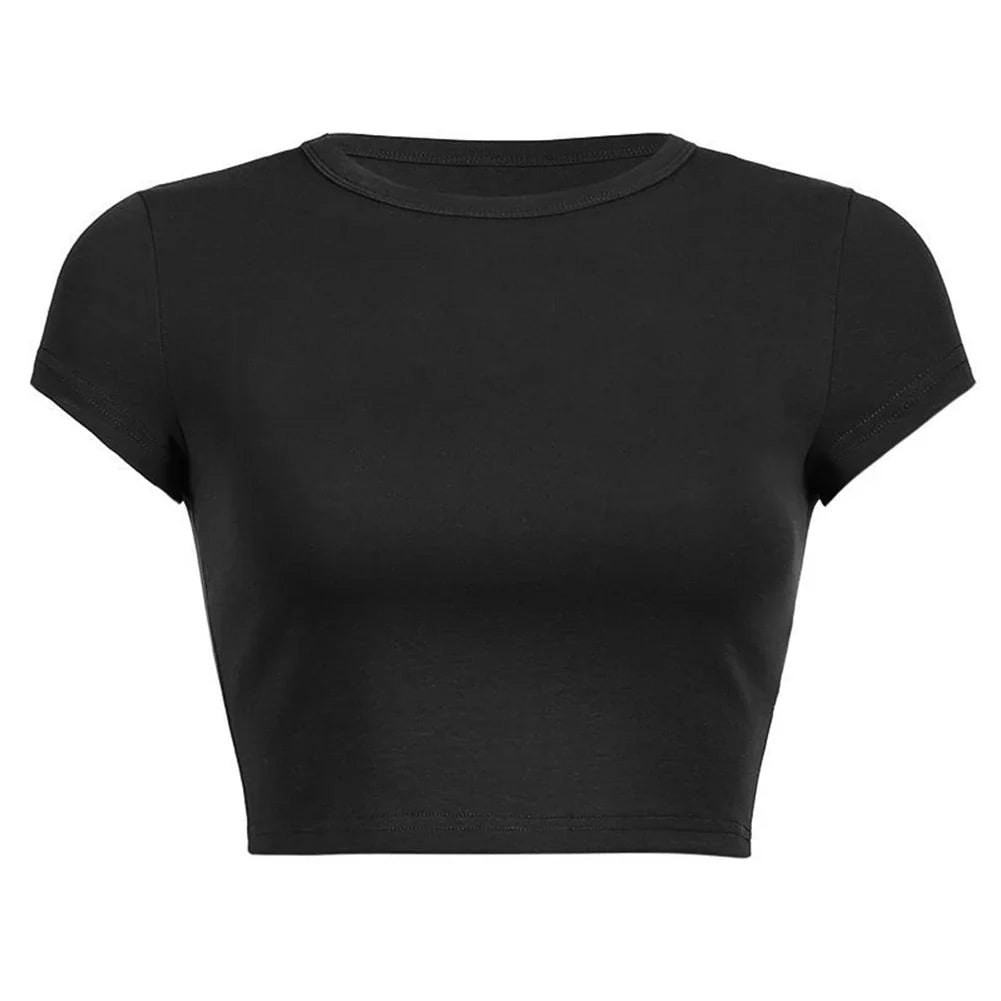 Black crop top