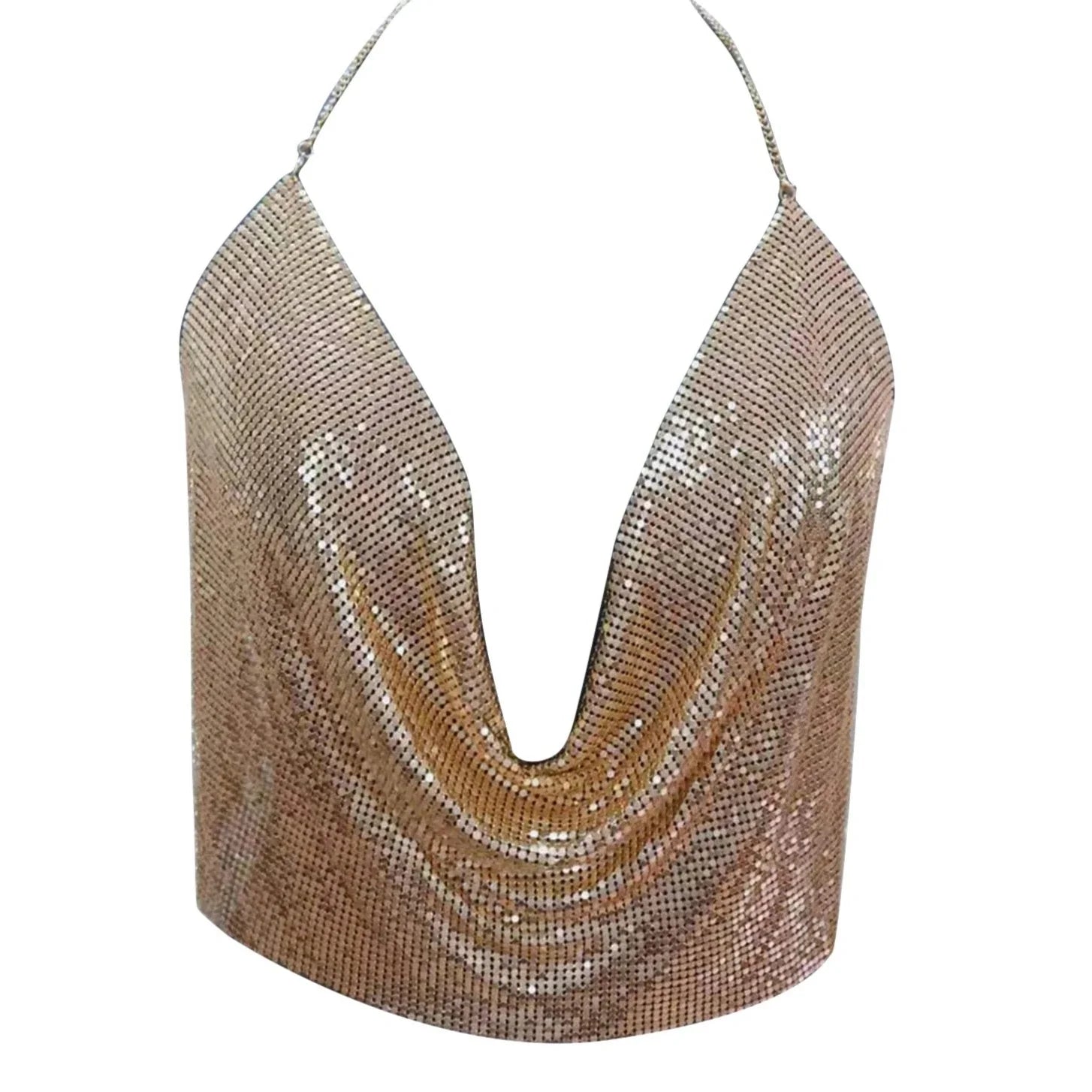 Femme sequin crop top