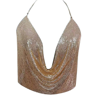 Femme sequin crop top