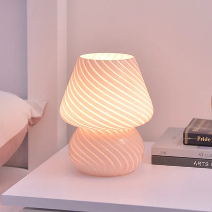 Lampe de chevet Vintage en Verre