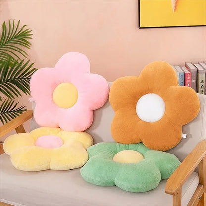 Coussin fleur coloré