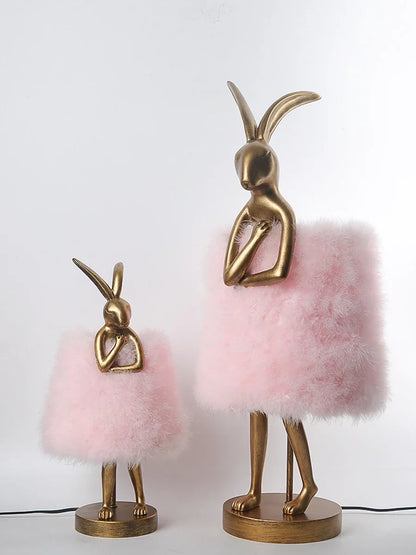 Lampe de Chevet Plume en Forme de Lapin