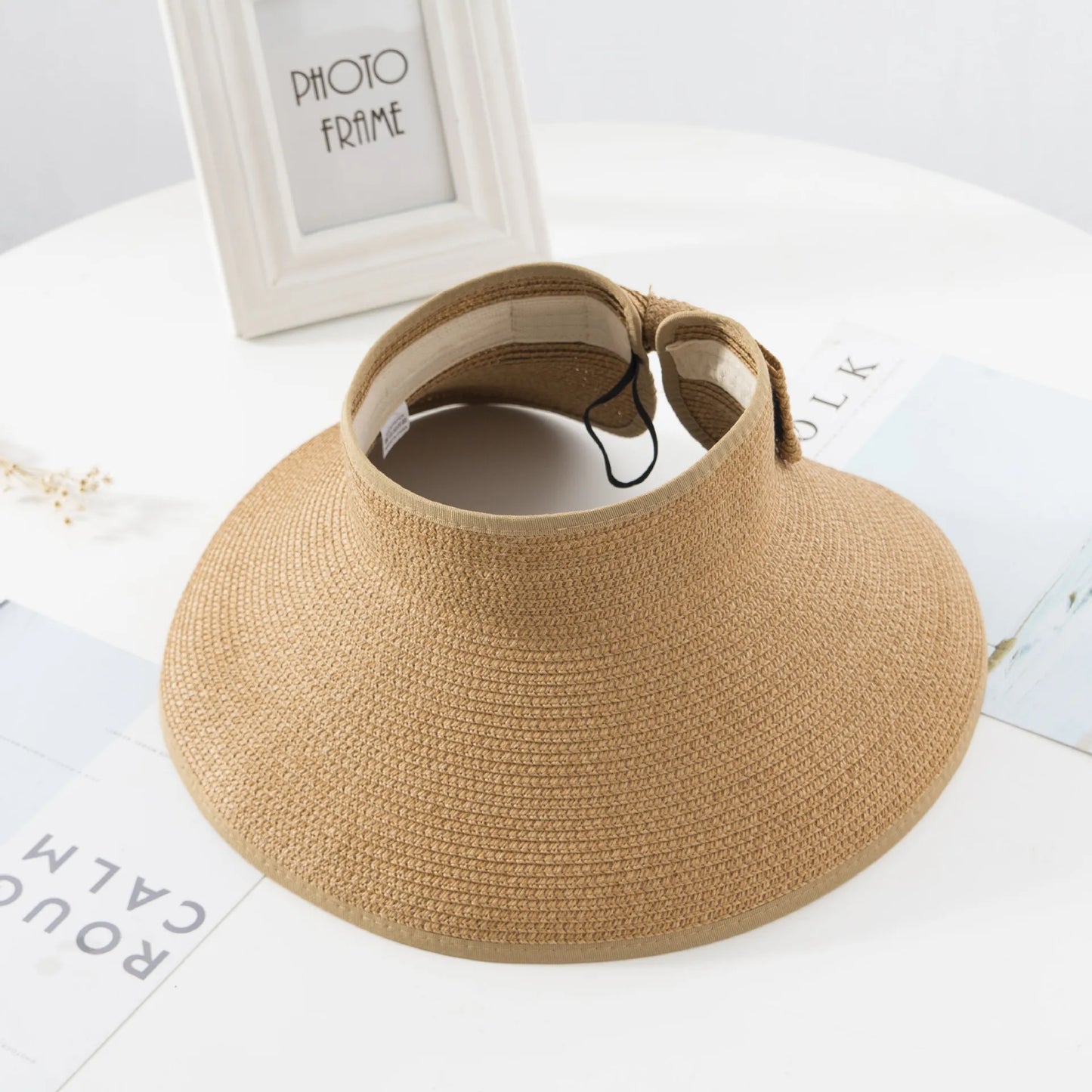 Chapeau de Paille à Bord Souple – Look Plage Décontracté