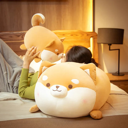 Coussin peluche chien