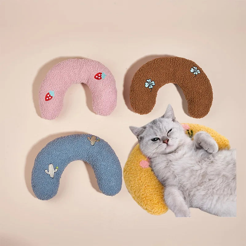 Coussin peluche pour chat